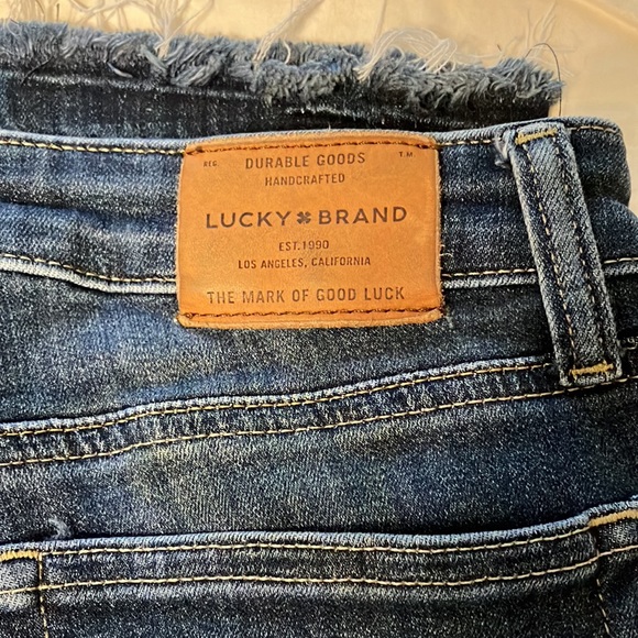 Lucky Jeans Lolita Skinny Raw Hem Size 4 - Picture 5 of 6